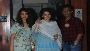Photos: Kangana Ranaut spotted post a meeting with Kamal Jain