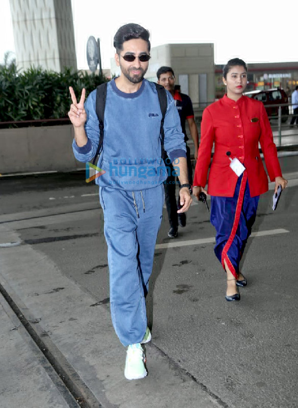photos karan johar nushrat bharucha ayushmann khurrana and ahan shetty snapped at the airport 2