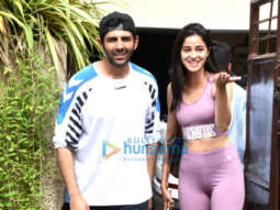 Photos: Kartik Aaryan and Ananya Panday spotted post dance rehearsal