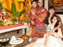 Photos: Maniesh Paul snapped with his family during Ganpati puja at his residence