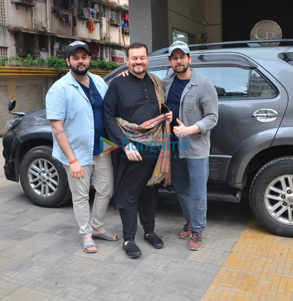 photos neil nitin mukesh nitin mukesh and naman nitin mukesh spotted at the dubbing of bypass road 1
