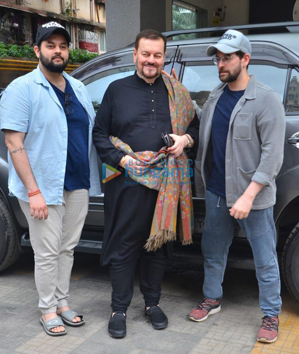 Photos: Neil Nitin Mukesh, Nitin Mukesh and Naman Nitin Mukesh spotted at the dubbing of Bypass Road