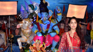 Photos: Nora Fatehi snapped at T-Series Ganpati celebration