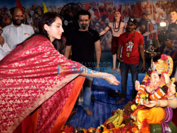 Photos Nora Fatehi snapped at T-Series Ganpati celebration