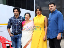 Photos: Priyanka Chopra Jonas, Farhan Akhtar and other snapped promoting their film The Sky Is Pink
