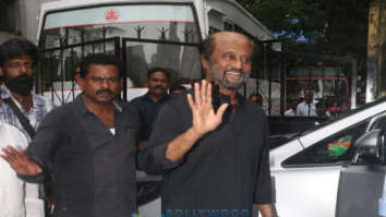 Photos: Rajinikanth spotted on location of a shoot in Bandra