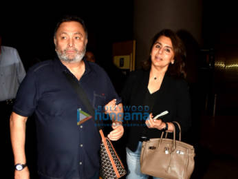 Photos: Rishi Kapoor and Neetu Singh snapped at the airport