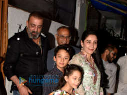 Photos: Sanjay Dutt spotted with family in Bandra