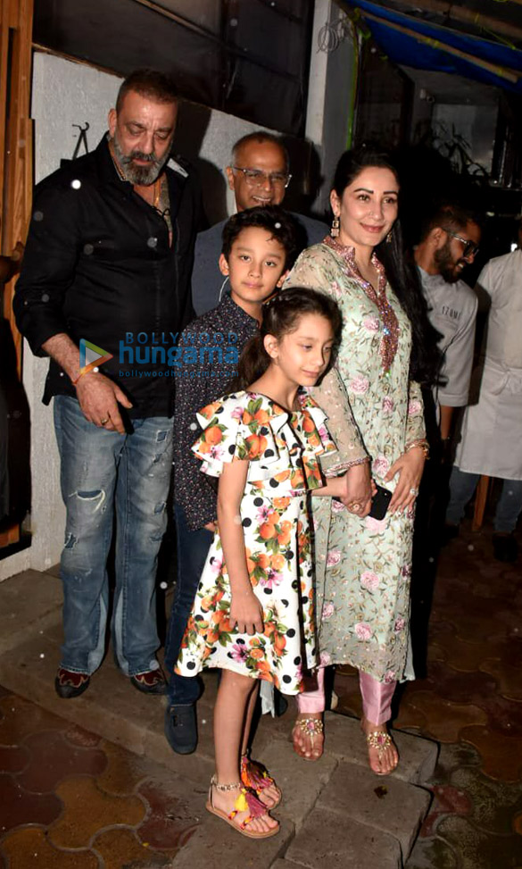 Photos: Sanjay Dutt spotted with family in Bandra