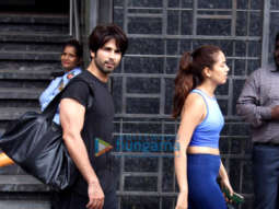 Photos: Shahid Kapoor and Mira Rajput snapped at the gym in Juhu