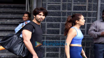 Photos: Shahid Kapoor and Mira Rajput snapped at the gym in Juhu