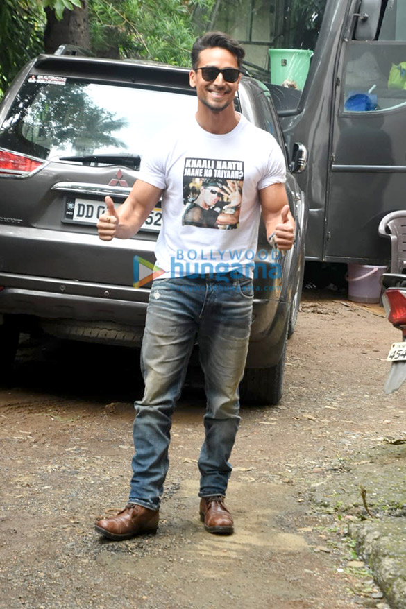 Photos: Tiger Shroff spotted during War promotions