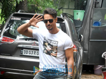 Photos: Tiger Shroff spotted during War promotions