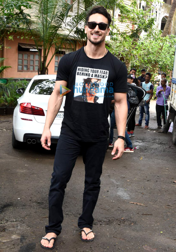 Photos: Tiger Shroff spotted during War promotions