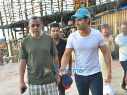 Photos: Varun Dhawan, Paresh Rawal and Anjini Dhawan snapped at the Versova jetty