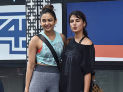 Rakul Preet Singh and Rhea Chakraborty spotted at Gym, Juhu
