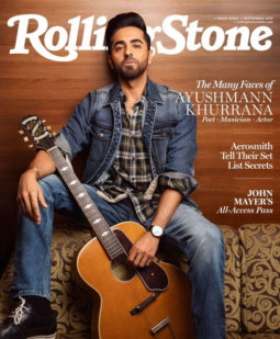 Ayushmann Khurrana on the cover of Rolling Stone, Sept 2019