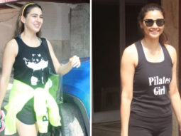 Sara Ali Khan and Daisy Shah Spotted at Pilates Gym Khar