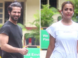 Shahid Kapoor and Amrita Arora spotted after gym session