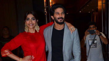 Sonam Kapoor and Dulquer Salman spotted promoting their movie The Zoya Factor at Juhu
