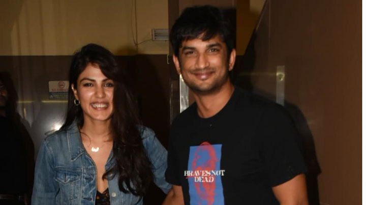 Sushant Singh Rajput & Rhea Chakraborty spotted at PVR, Juhu