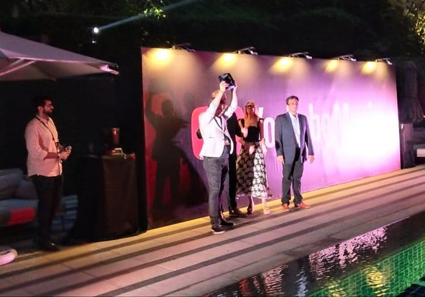 T-Series presented with the Red Diamond button in Singapore for crossing 100 million