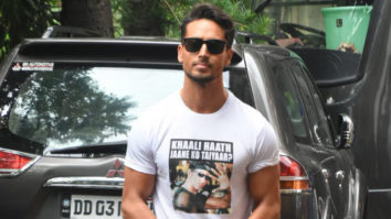 Tiger Shroff spotted during War promotions