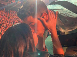 Watch: Nick Jonas gets a kiss and a rose from Priyanka Chopra in the midst of a concert