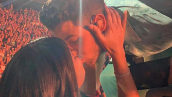 Watch: Nick Jonas gets a kiss and a rose from Priyanka Chopra in the midst of a concert