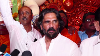 Suniel Shetty attend Altamount Road Cha Raja’s Ganpati Pooja