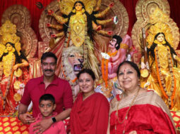 Ajay Devgn Takes Blessing of Maa Durga at North Bombay Sarbojanin Durga Puja