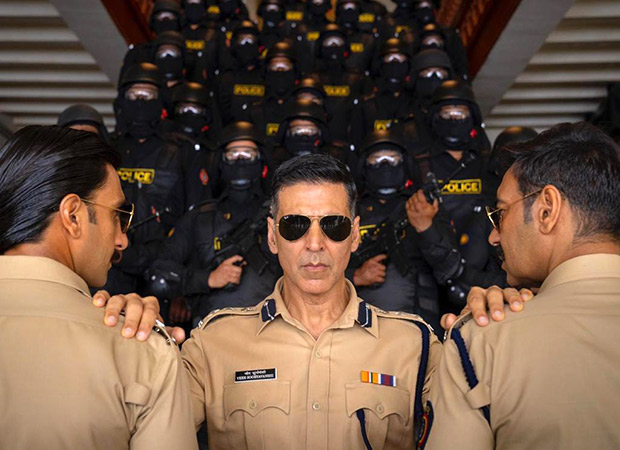 Akshay Kumar, Ajay Devgn and Ranveer Singh pose as the ‘desi avengers of the cop universe’