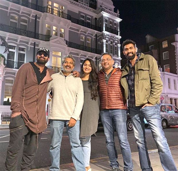 Baahubali team Rana Daggubati, Prabhas, Anushka Shetty and SS Rajamouli reunite in London