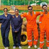 EXCLUSIVE VIDEO: Varun Dhawan and Janhvi Kapoor play paintball with their fans