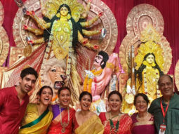 Kajol, Rani Mukerji, and Ayan Mukerji get together with family for Ashtami