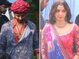 LEAKED PHOTOS: Kartik Aaryan and Kiara Advani sport Rajasthani outfits on sets of Bhool Bhulaiyaa 2
