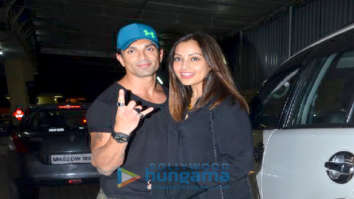 Photos: Karan Singh Grover and Bipasha Basu spotted at PVR, Juhu