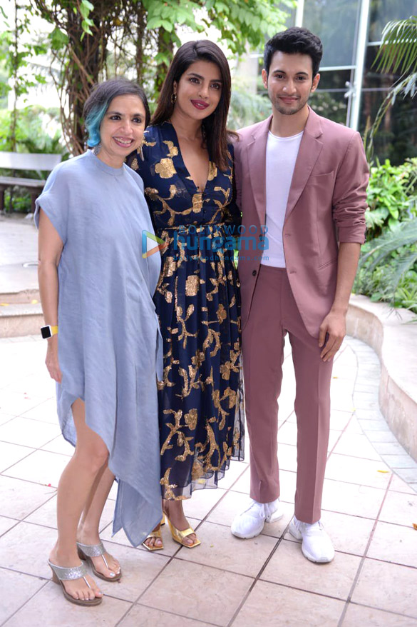 Photos: Priyanka Chopra Jonas, Rohit Saraf and Shonali Bose snapped promoting their film The Sky Is Pink in Delhi Photos: Priyanka Chopra Jonas, Rohit Saraf and Shonali Bose snapped promoting their film The Sky Is Pink in Delhi