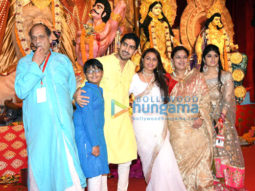 Photos: Rani Mukerji, Ayan Mukerji, Sharbani Mukherjee and others snapped visiting Durga pandal