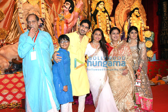 Photos: Rani Mukerji, Ayan Mukerji, Sharbani Mukherjee and others snapped visiting Durga pandal