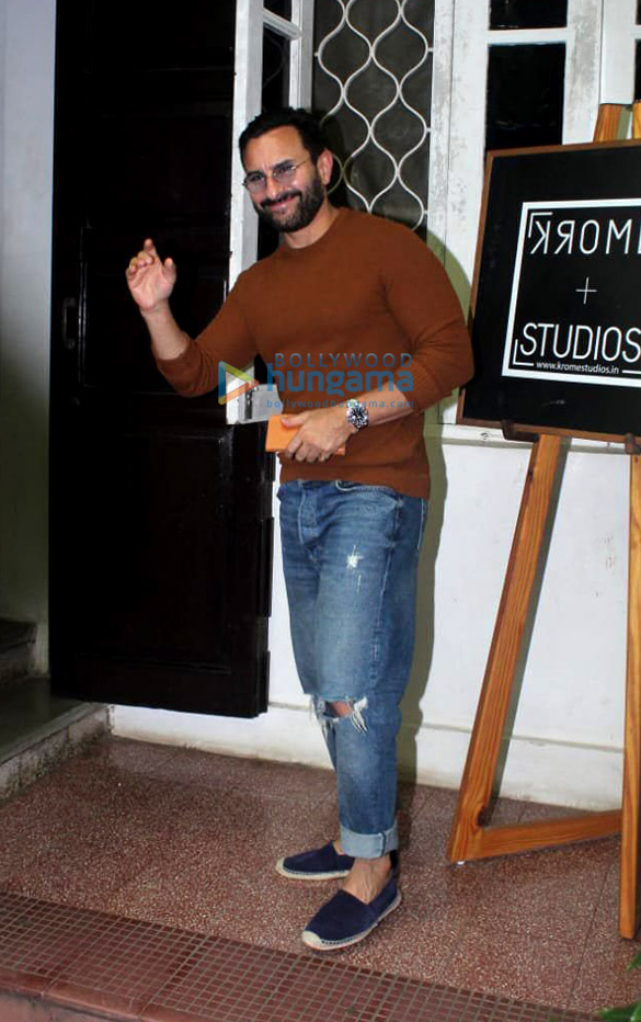 Photos: Saif Ali Khan spotted at Krome studio in Bandra