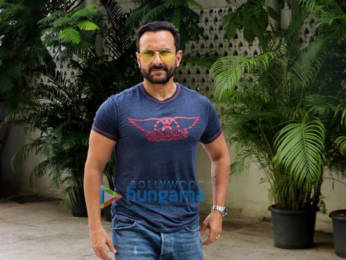 Photos: Saif Ali Khan spotted during the promotions of Laal Kaptaan
