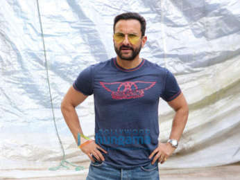 Photos: Saif Ali Khan spotted during the promotions of Laal Kaptaan