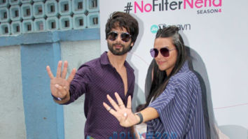Photos: Shahid Kapoor and Neha Dhupia snapped on sets of the show #NoFilterNeha Season 4