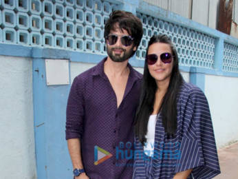 Photos: Shahid Kapoor and Neha Dhupia snapped on sets of the show #NoFilterNeha Season 4