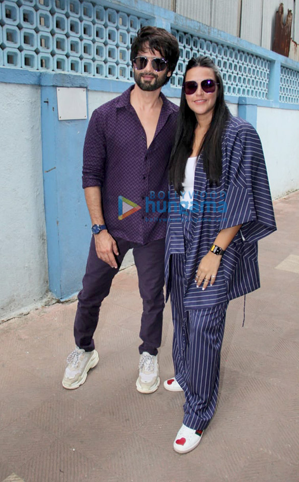 photos shahid kapoor and neha dhupia snapped on sets of the show nofilterneha season 4 6