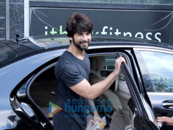 Photos: Shahid Kapoor spotted at the gym in Juhu