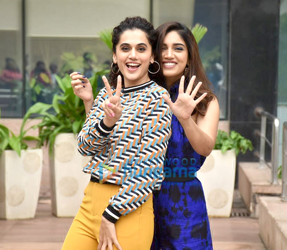 Photos: Taapsee Pannu and Bhumi Pednekar snapped promoting their film Saand Ki Aankh Photos: Taapsee Pannu and Bhumi Pednekar snapped promoting their film Saand Ki Aankh