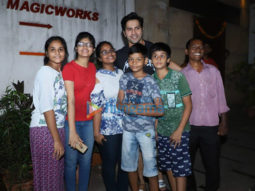 Photos: Varun Dhawan snapped meeting his fans outside the gym
