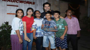 Photos: Varun Dhawan snapped meeting his fans outside the gym